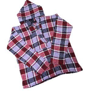 Handmade Mexican Baja Hoodie Poncho Sweatshirt- Size XL - Hippie & Bohemian